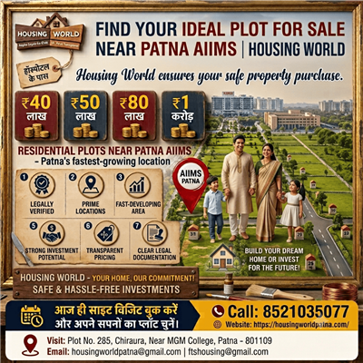 Premium Residential Plots in Patna | Invest in Your Dream Property |Housing Word