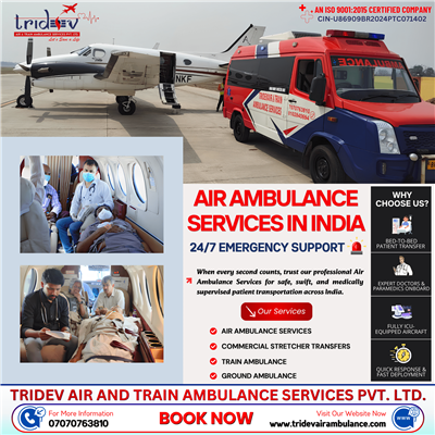 Mumbai Tridev Air Ambulance Services – The Best Air Ambulance Service in India