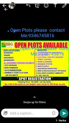 Open plots in Shadnagar
