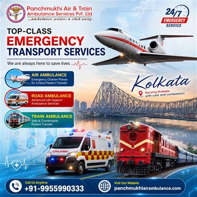 Panchmukhi Air Ambulance Service in Kolkata – Transport Your Patients Safely