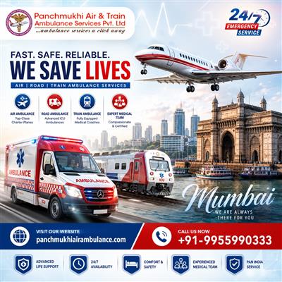 Panchmukhi Air Ambulance Service in Mumbai Provides Dedicated Medical Care