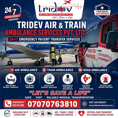 Take Mission - Tridev Air Ambulance Services In Patna For Patient Transport