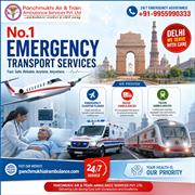 Panchmukhi Air Ambulance Service in Delhi - Swift Relocation with Caution