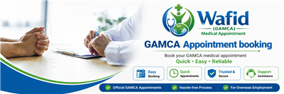 Wafid (GAMCA) Medical Appointment in Bangalore | Wafid India
