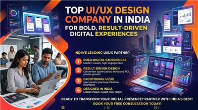 Top UI/UX Design Company in India for Bold, Result-Driven Digital Experiences