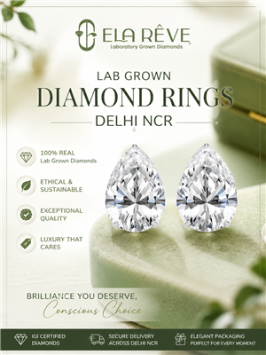 Lab grown diamond ring delhi ncr