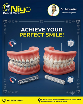 Transform Your Smile with Expert Braces Treatment at Niyo Dental Care! Are you