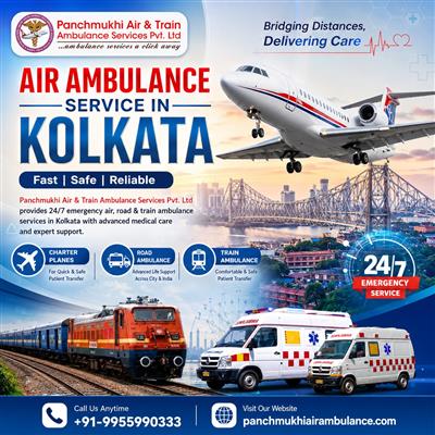 Panchmukhi Air Ambulance Service in Kolkata Offers Essential Medical Transport