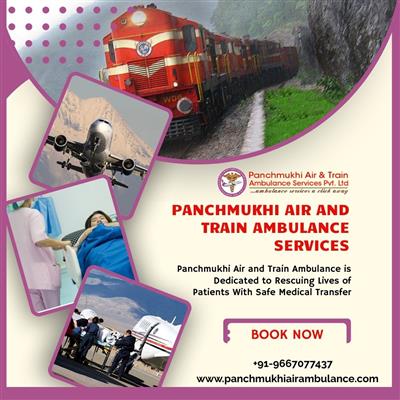Panchmukhi Low Cost Train Ambulance in Guwahati- ideal for long distance