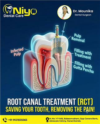 Painless Root Canal Treatment (RCT) at Niyo Dental Care!   Are you suffering fro