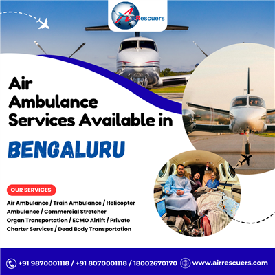 24/7 Air Ambulance Services Available in Bengaluru
