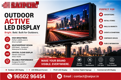 Outdoor Active LED Display in India – Saipur