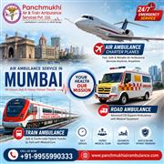 Panchmukhi ICU Air Ambulance from Mumbai- Safe Medical Evacuation with Caution