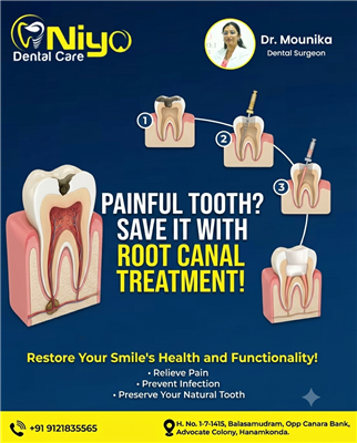 Painless Root Canal Treatment (RCT) at Niyo Dental Care | Hanamkonda & Warangal