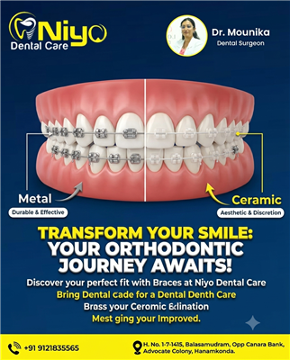 Best Braces Treatment (Metal & Ceramic) in Hanamkonda & Warangal | Niyo Dental C