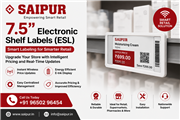 Electronic Shelf Labels 7.5” Provider Across India | Saipur