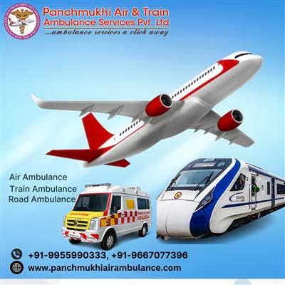 Panchmukhi ICU Train Ambulance in Ernakulam- Oxygen Support Available
