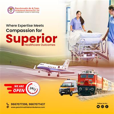 Panchmukhi Hi Tech Train Ambulance from Hyderabad- Seamless Hospital Transfer