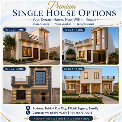 86 Guz Single House Modern Nursery Pilibhit Bypass Bareilly
