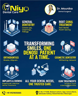 Comprehensive Dental Care in Hanamkonda & Warangal | Niyo Dental Care