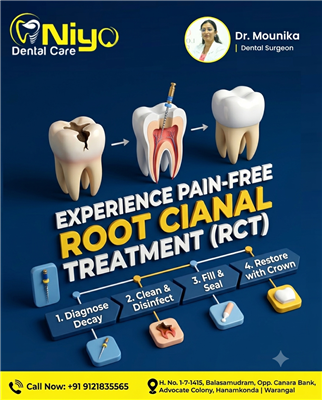 Save Your Natural Tooth with Painless Root Canal Treatment (RCT) at Niyo Dental