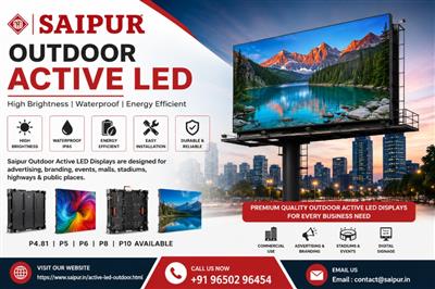 Outdoor Active LED Display Manufacturer in India – Saipur