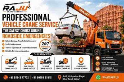24/7 Car Crane Service in Jaipur – Fast Vehicle Recovery