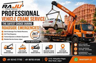 24/7 Car Crane Service in Jaipur – Fast Vehicle Recovery