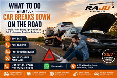 24/7 Car Crane Service in Jaipur – Fast Vehicle Recovery