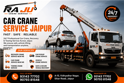 24/7 Car Crane Service in Jaipur – Fast Vehicle Recovery