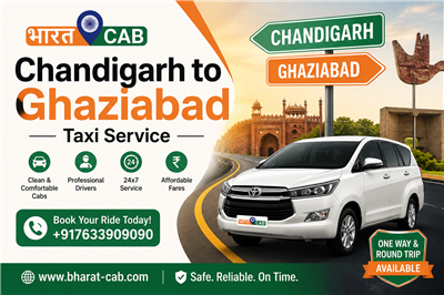 Chandigarh to Ghaziabad Taxi Service – Book Bharat Cab