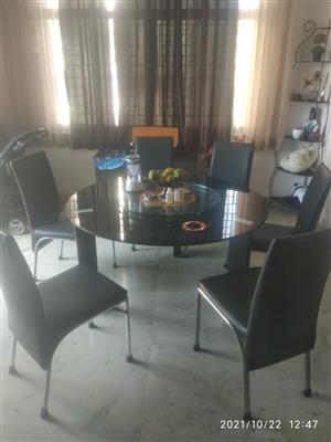 6 seater rotating dining table for sale