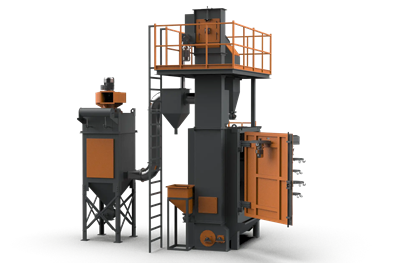 Door Mounted Hanger Type Shot Blasting Machine