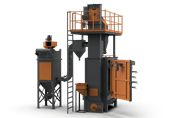 Door Mounted Hanger Type Shot Blasting Machine