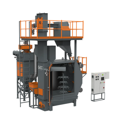Door Mounted Hanger Type Shot Blasting Machine