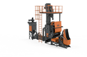 Door Mounted Hanger Type Shot Blasting Machine