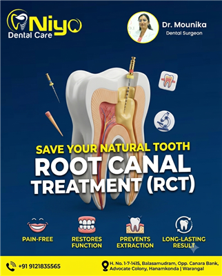 Painless Root Canal Treatment (RCT) in Hanamkonda & Warangal | Niyo Dental Care