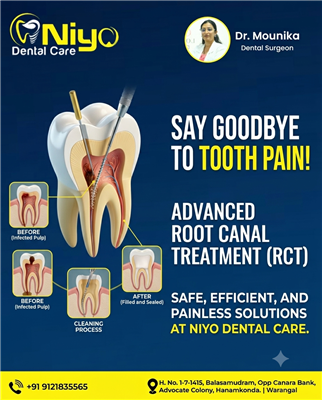 Advanced & Painless Root Canal Treatment (RCT) at Niyo Dental Care!