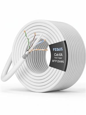 CAT6A SFTP Pure Copper 23AWG Ethernet Cable 10Gbps