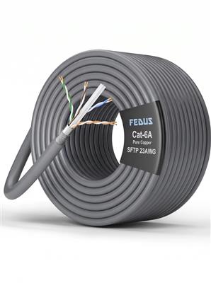 CAT6A SFTP Pure Copper 23AWG Ethernet Cable 10Gbps