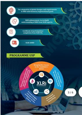 XLRI’s Executive Development Programme in ADVANCED  Human Resource Development,