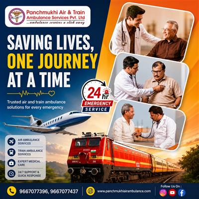 Panchmukhi Emergency Train Ambulance from Delhi- your trusted healthcare partner
