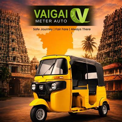 Vaigai Meter Auto – Your Trusted Meter Auto in Madurai