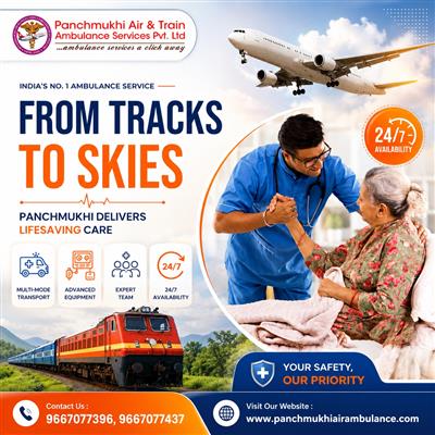 Panchmukhi Train Ambulance from Bangalore- Emergency patient transport