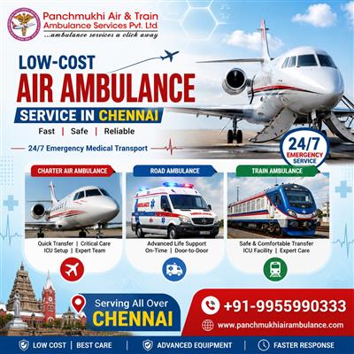 Book a Comfortable Medical Transfer with Panchmukhi Air Ambulance in Chennai