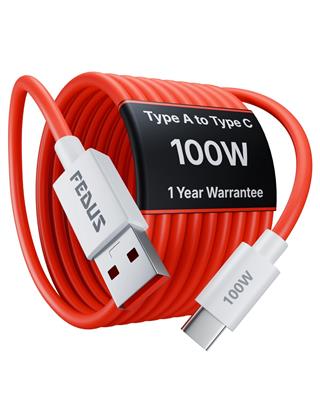 FEDUS ZETTA 100W 1M USB-A to Type-C Charging Cable Original for OnePlus 15/13/12