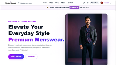 Ready-Made E-Commerce Website