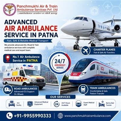 Panchmukhi Air Ambulance in Patna Is the Most Authentic Medical Transport Provid