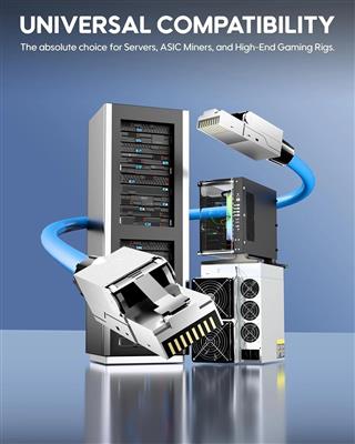 FEDUS PING Cat 8 RJ45 Connector Toolless | 40Gbps 2000MHz High Speed Shielded Et