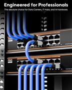 FEDUS PING Cat 8 RJ45 Connector Toolless | 40Gbps 2000MHz High Speed Shielded Et